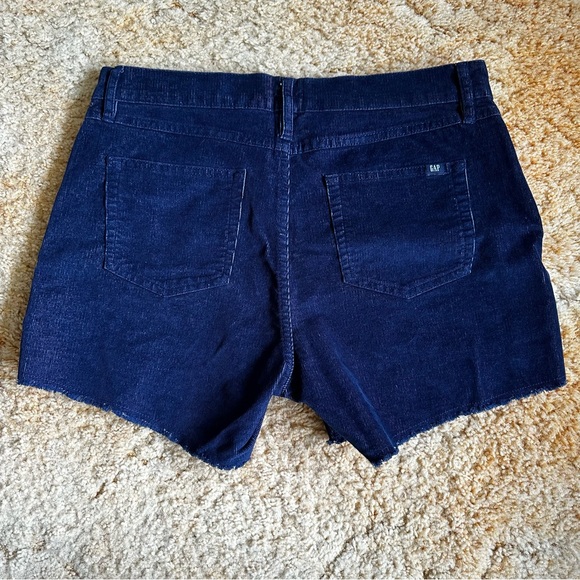 Gap NWT Corduroy Blue Shorts Size 4 - Picture 2 of 5